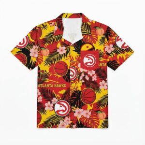 Unisex Atlanta Hawks Graphic Hawaiian Shirt for Basketball Fans