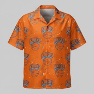 Unisex New York Knicks Graphic Hawaiian Shirt for Basketball Fans