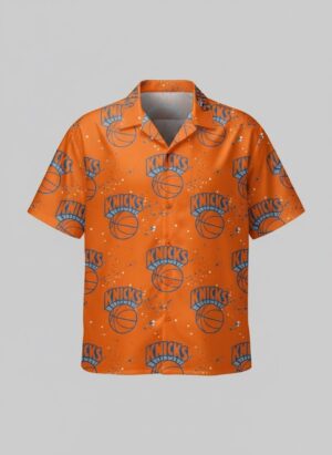 Unisex New York Knicks Graphic Hawaiian Shirt for Basketball Fans