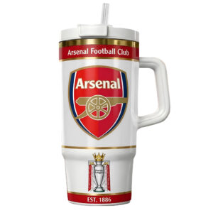 Arsenal Football Club Est.1886 Graphic Tumbler for Soccer Fans