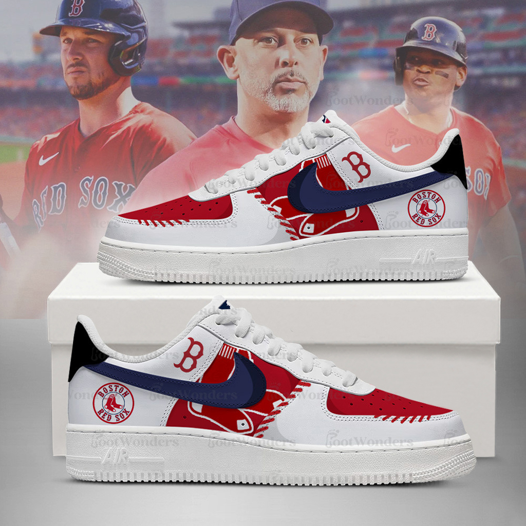Boston Red Sox Major League Baseball Version 2026 Graphic Air Force 1 Shoes Sneakers for Baseball Fans 3 Boston Red Sox Major League Baseball Version 2026 Graphic Air Force 1 Shoes Sneakers for Baseball Fans