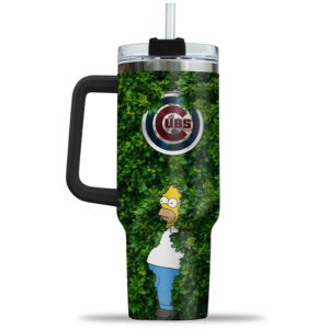 Chicago Cubs Homer Simpson Bush Meme Graphic Tumbler for Baseball Fans