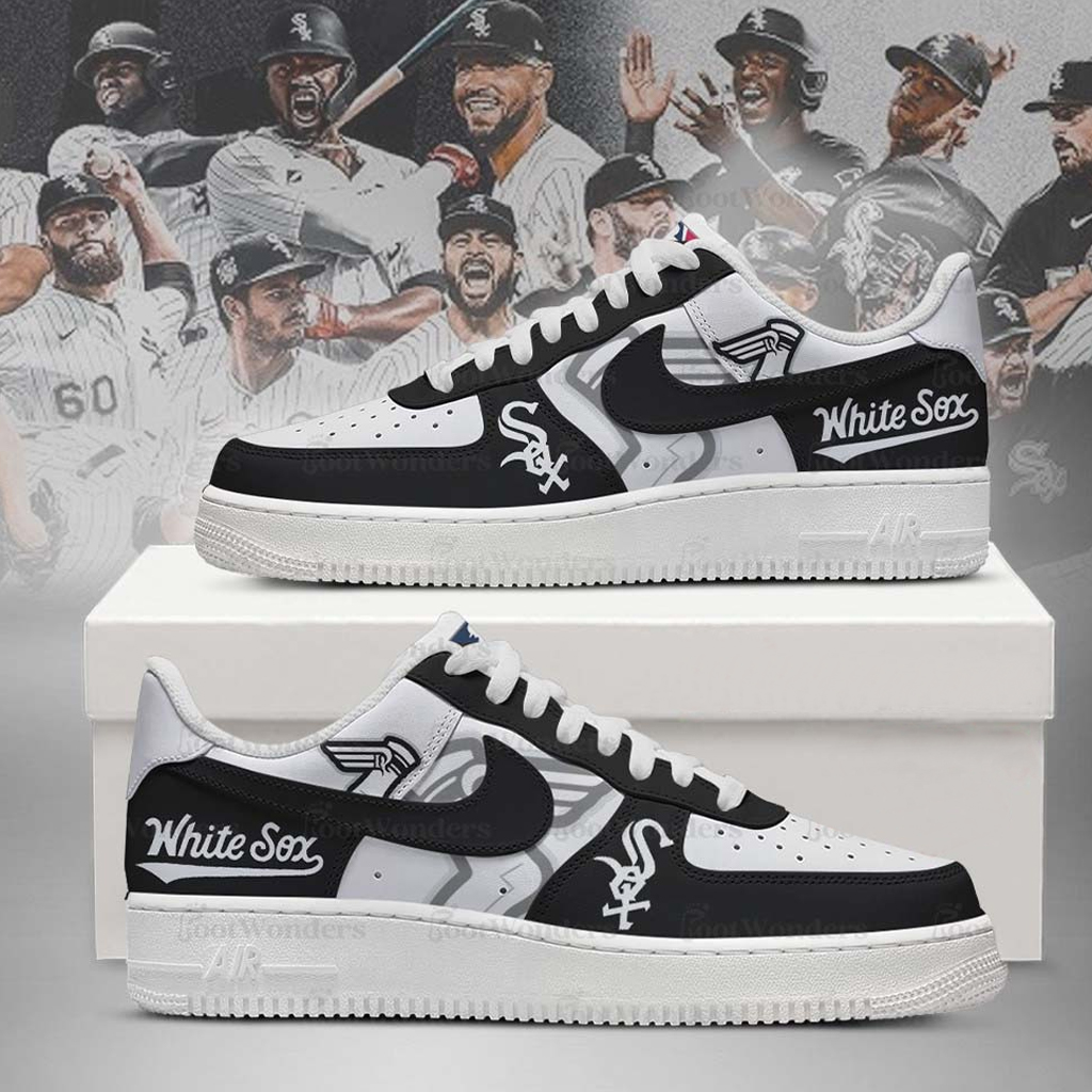 Chicago White Sox Major League Baseball Version 2026 Graphic Air Force 1 Shoes Sneakers for Baseball Fans 3 Chicago White Sox Major League Baseball Version 2026 Graphic Air Force 1 Shoes Sneakers for Baseball Fans