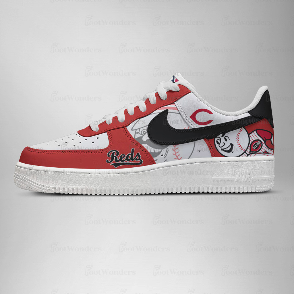 Cincinnati Reds Major League Baseball Version 2026 Graphic Air Force 1 Shoes Sneakers for Baseball Fans 1 Cincinnati Reds Major League Baseball Version 2026 Graphic Air Force 1 Shoes Sneakers for Baseball Fans