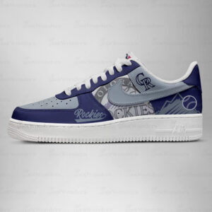 Colorado Rockies Major League Baseball Version 2026 Graphic Air Force 1 Shoes Sneakers for Baseball Fans