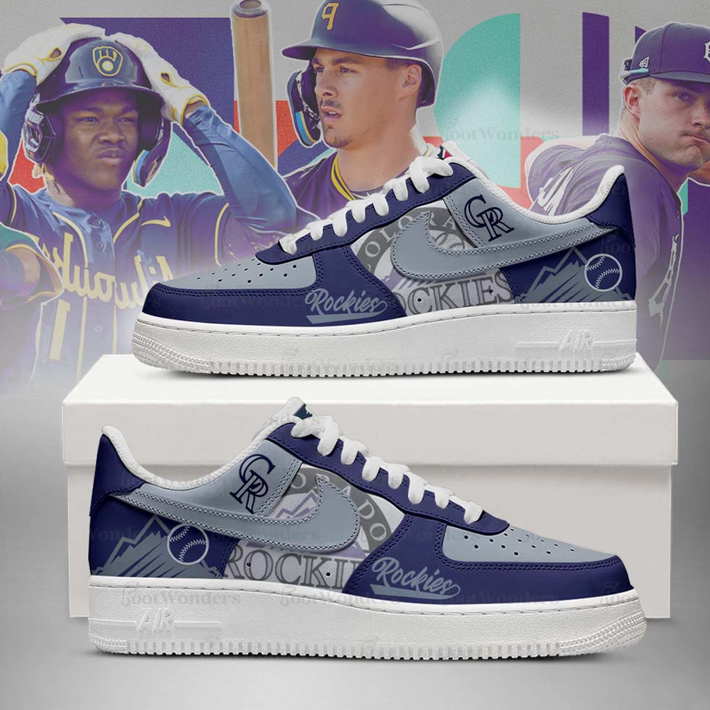 Colorado Rockies Major League Baseball Version 2026 Graphic Air Force 1 Shoes Sneakers for Baseball Fans 3 Colorado Rockies Major League Baseball Version 2026 Graphic Air Force 1 Shoes Sneakers for Baseball Fans