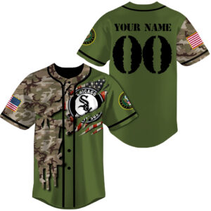 Custom Name And Number Chicago White Sox Military Appreciation Camo Rip Style Baseball Jersey for Baseball Fans