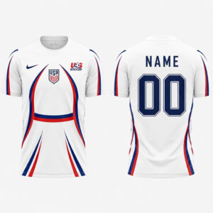 Custom Name And Number Unisex United States Of America Pre Match Top 2026 Graphic Shirt for Soccer Fans
