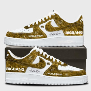 Custom Name Bigbang World Tour 2026 Air Force 1 Shoes Sneakers Version 2 for Music Fans