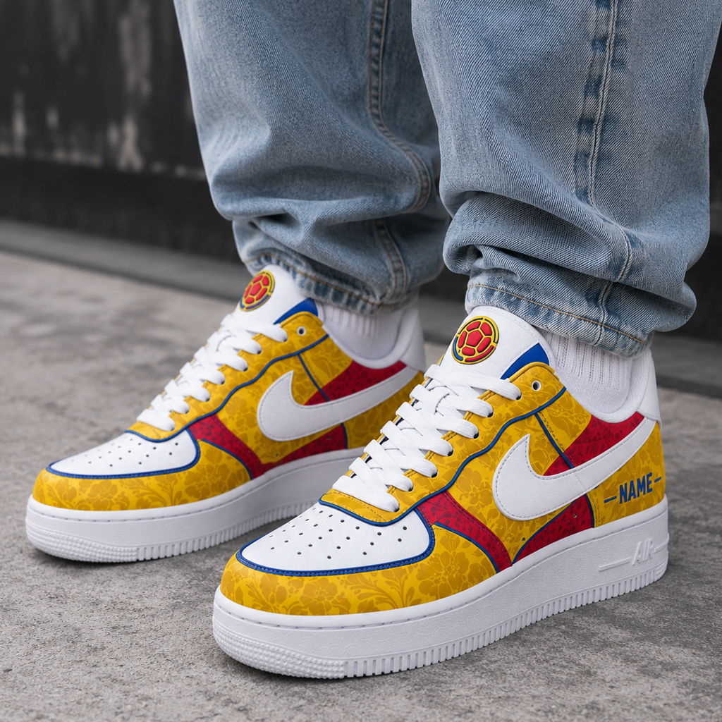 Custom Name Portugal National Football Team Global Soccer Event 2026 Air Force 1 Shoes Sneakers for Soccer Fans - Image 2