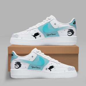 Custom Name How To Train Your Dragon In Concert Air Force 1 Shoes Sneakers for Movie Fans