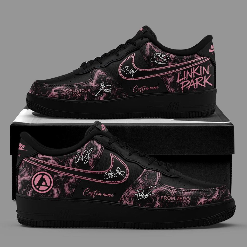 Custom Name Linkin Park From Zero World Tour 2026 Signature Air Force 1 Shoes Sneakers Version 1 for Music Fans