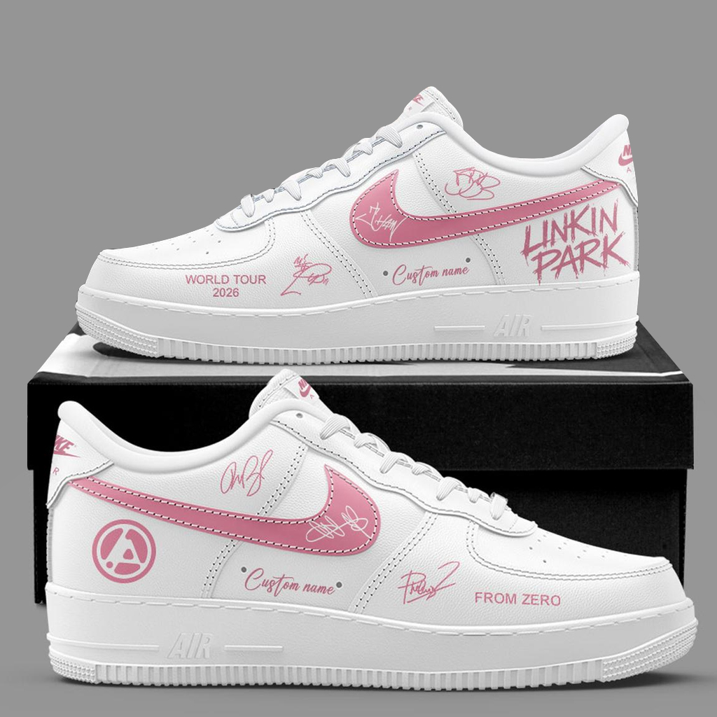 Custom Name Linkin Park From Zero World Tour 2026 Signature Air Force 1 Shoes Sneakers Version 3 for Music Fans