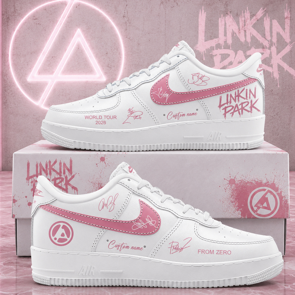 Custom Name Linkin Park From Zero World Tour 2026 Signature Air Force 1 Shoes Sneakers Version 3 for Music Fans - Image 2