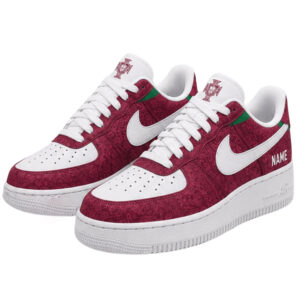 Custom Name Portugal National Football Team World Cup 2026 Graphic Air Force 1 Shoes Sneakers for Soccer Fans