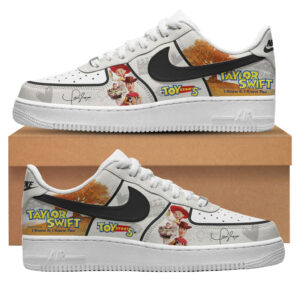 Custom Name Taylor Swift X Toy Story 5 Original Song 2026 Version 3 Graphic Air Force 1 Shoes Sneakers for Music Fans