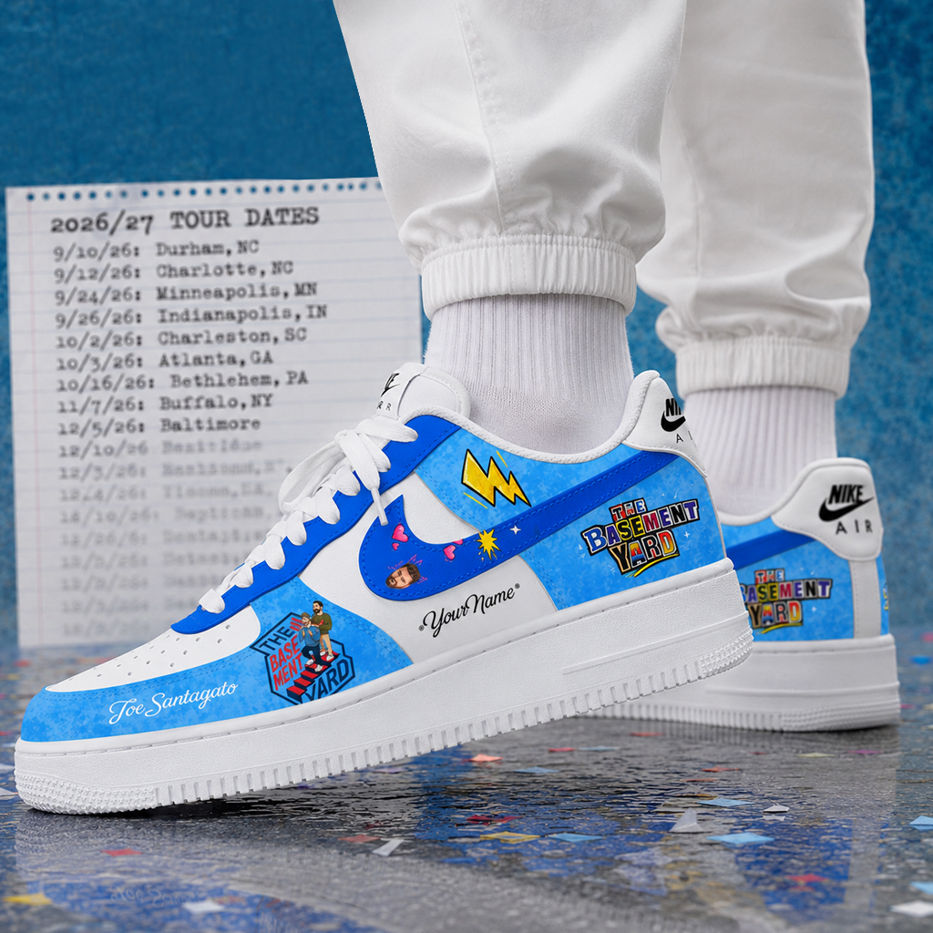 Custom Name The Basement Yard Live 2026 Tour Air Force 1 Shoes Sneakers for Podcast Fans 2 Custom Name The Basement Yard Live 2026 Tour Air Force 1 Shoes Sneakers for Podcast Fans
