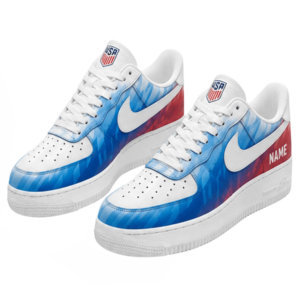 Custom Name USA National Soccer Team World Cup 2026 Air Foce 1 Shoes Sneakers