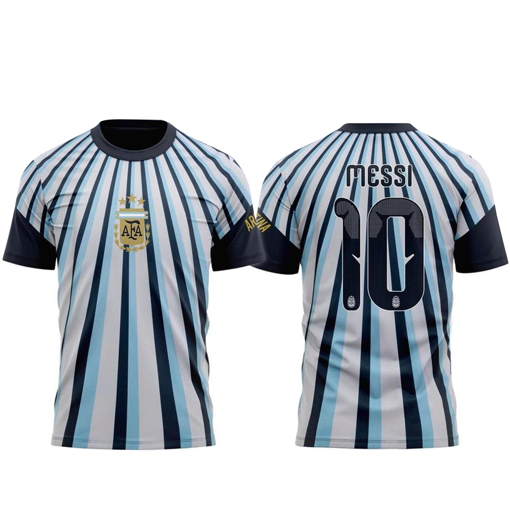 Custom Name and Number Argentina National Soccer Team Global Soccer Event 2026 Graphic Shirt for Soccer Fans - Image 2