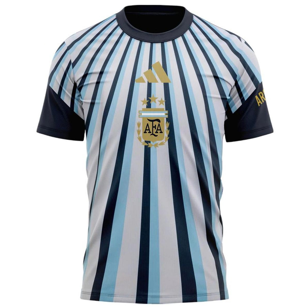 Custom Name and Number Argentina National Soccer Team Global Soccer Event 2026 Graphic Shirt for Soccer Fans - Image 3