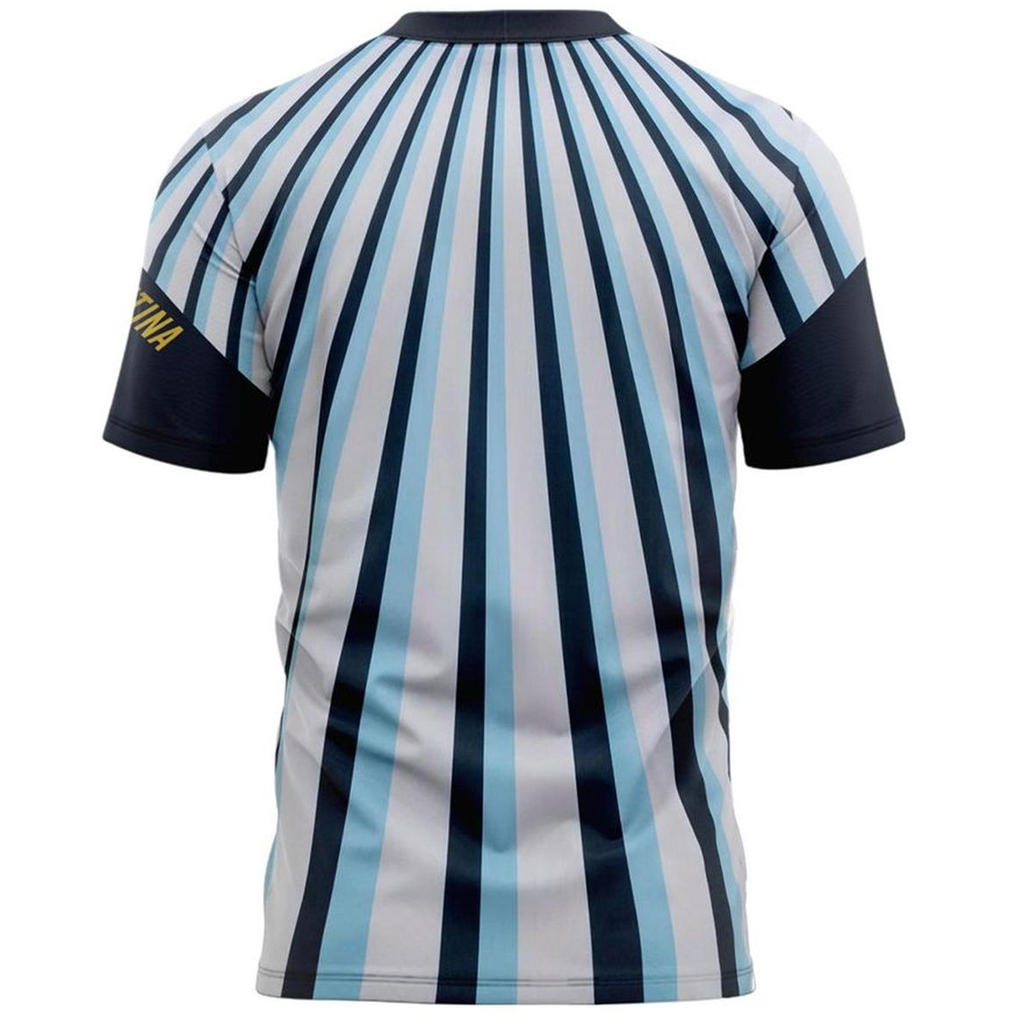 Custom Name and Number Argentina National Soccer Team Global Soccer Event 2026 Graphic Shirt for Soccer Fans - Image 4