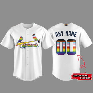 Custom Name and Number St. Louis Cardinals Pride Night 2026 Baseball Jersey for Baseball Fans