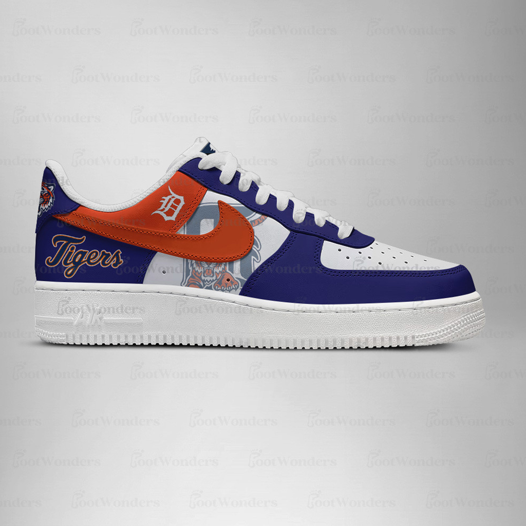Detroit Tigers Major League Baseball Version 2026 Graphic Air Force 1 Shoes Sneakers for Baseball Fans 2 Detroit Tigers Major League Baseball Version 2026 Graphic Air Force 1 Shoes Sneakers for Baseball Fans