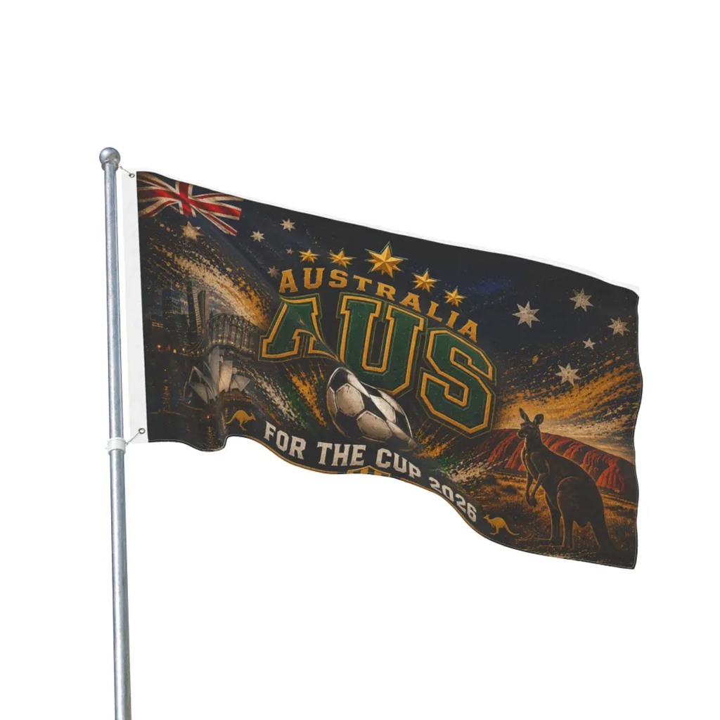 Global Soccer Event 2026 Australia Soccer Flag 2 Global Soccer Event 2026 Australia Soccer Flag