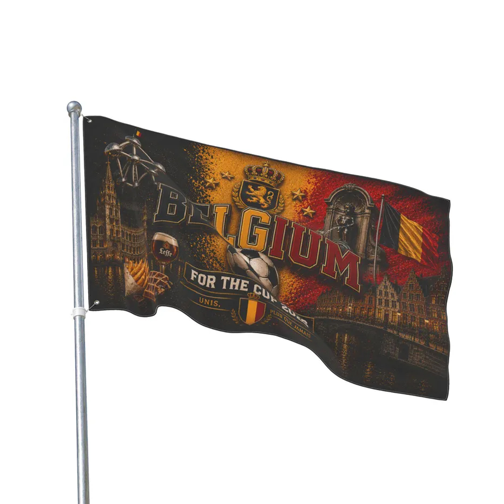 Global Soccer Event 2026 Belgium Soccer Flag 1 Global Soccer Event 2026 Belgium Soccer Flag