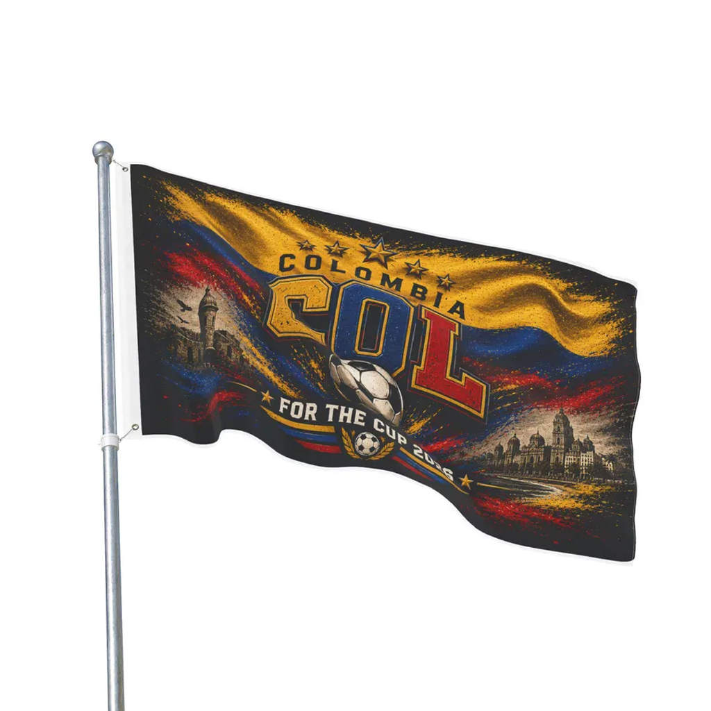 Global Soccer Event 2026 Colombia Soccer Flag 2 Global Soccer Event 2026 Colombia Soccer Flag