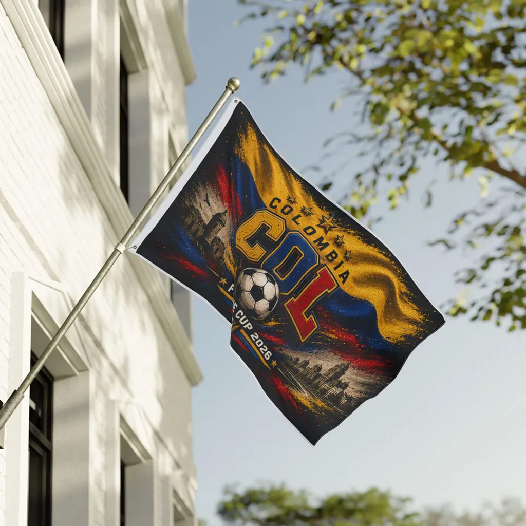 Global Soccer Event 2026 Colombia Soccer Flag 3 Global Soccer Event 2026 Colombia Soccer Flag