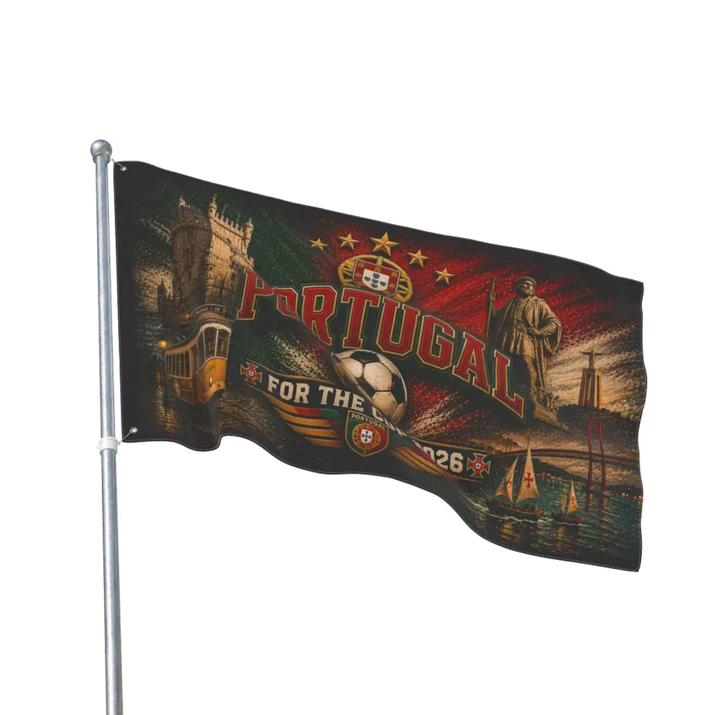 Global Soccer Event 2026 Portugal Soccer Flag 2 Global Soccer Event 2026 Portugal Soccer Flag