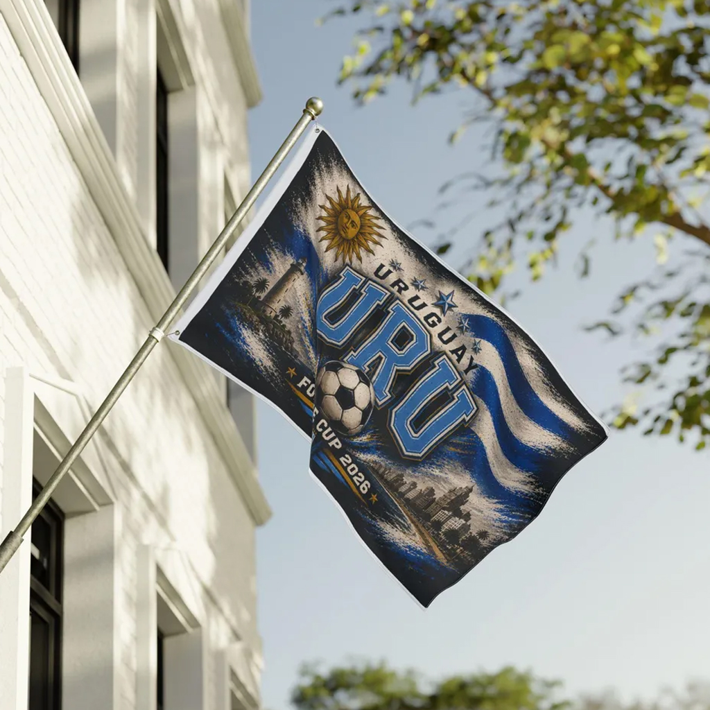 Global Soccer Event 2026 Uruguay Soccer Flag 1 Global Soccer Event 2026 Uruguay Soccer Flag