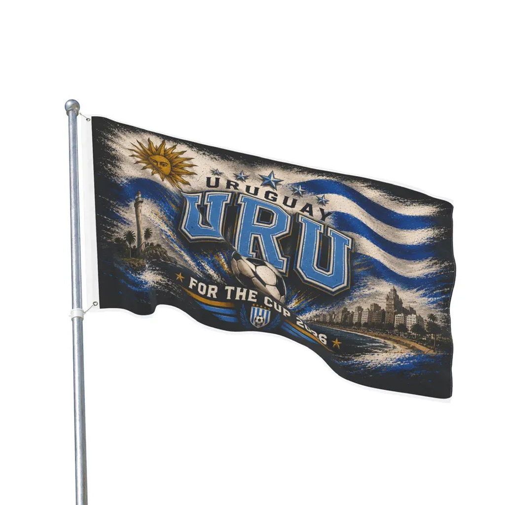 Global Soccer Event 2026 Uruguay Soccer Flag 2 Global Soccer Event 2026 Uruguay Soccer Flag