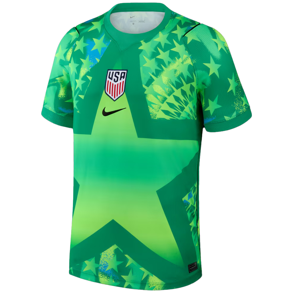 Green USWNT 2026 Stadium Goalkeeper Soccer Jersey for Soccer Fans 2 Green USWNT 2026 Stadium Goalkeeper Soccer Jersey for Soccer Fans