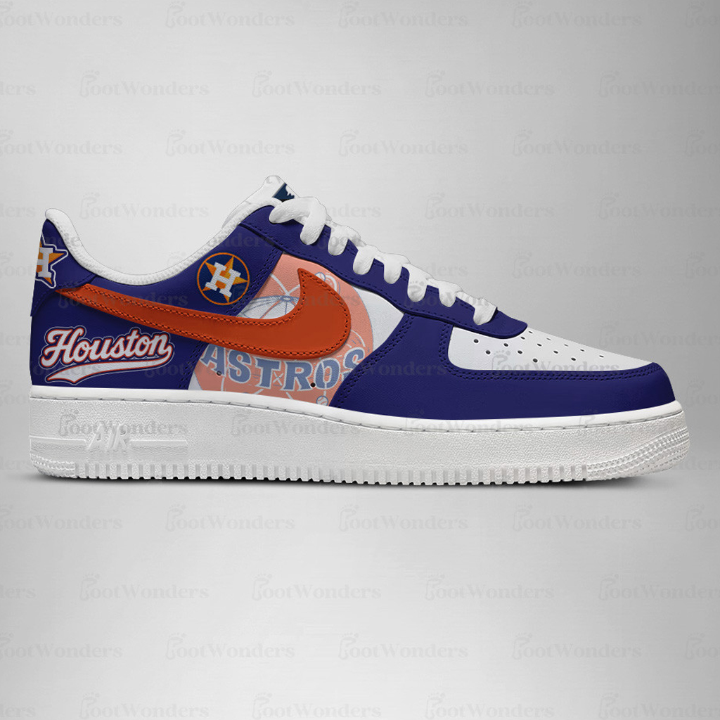 Houston Astros Major League Baseball Version 2026 Graphic Air Force 1 Shoes Sneakers for Baseball Fans 2 Houston Astros Major League Baseball Version 2026 Graphic Air Force 1 Shoes Sneakers for Baseball Fans