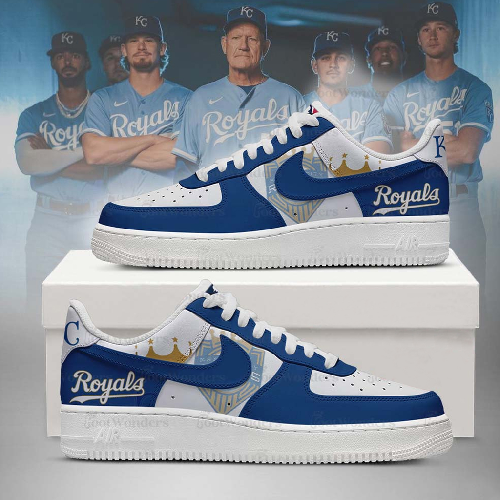Kansas City Royals Major League Baseball Version 2026 Graphic Air Force 1 Shoes Sneakers for Baseball Fans 3 Kansas City Royals Major League Baseball Version 2026 Graphic Air Force 1 Shoes Sneakers for Baseball Fans