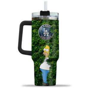 Los Angeles Dodgers Homer Simpson Bush Meme Graphic Tumbler for Baseball Fans