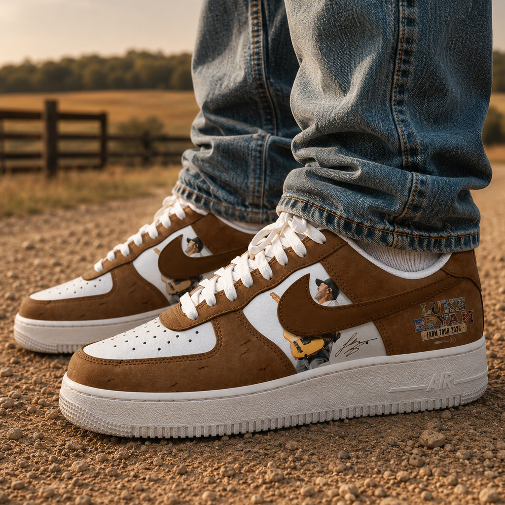 Luke Bryan 2026 Tour Graphic Air Force 1 Shoes Sneakers for Music Fans 3 Luke Bryan 2026 Tour Graphic Air Force 1 Shoes Sneakers for Music Fans