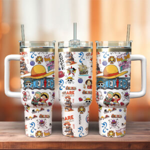 Unisex One Piece Anime TV Series Graphic Tumbler for Anime Fans