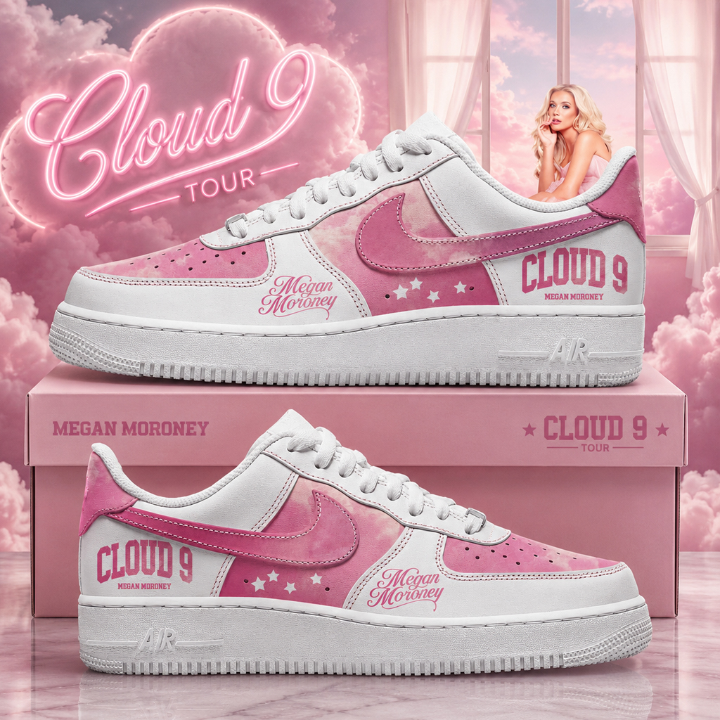 Megan Moroney The Cloud 9 Tour 2026 Air Force 1 Shoes Sneakers Version 1 for Music Fans - Image 2