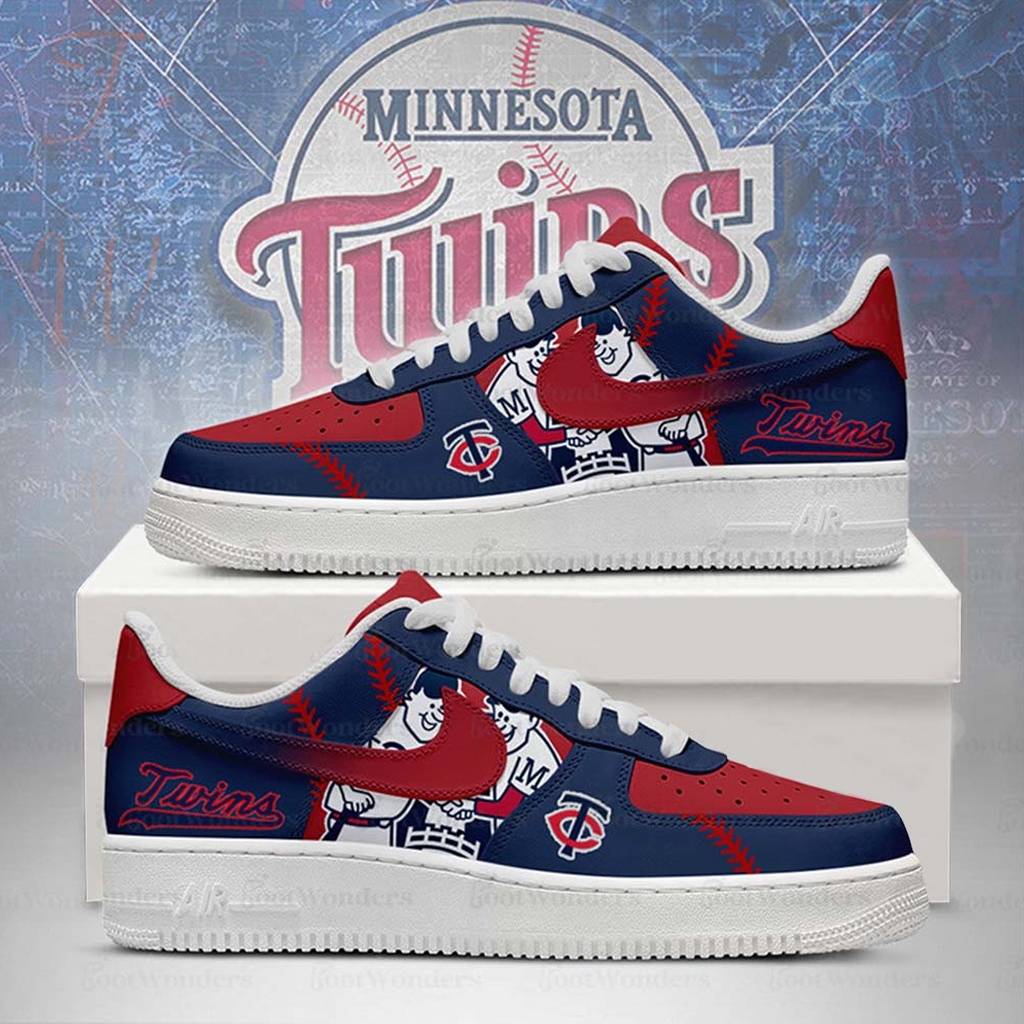 Minnesota Twins Major League Baseball Version 2026 Graphic Air Force 1 Shoes Sneakers for Baseball Fans 3 Minnesota Twins Major League Baseball Version 2026 Graphic Air Force 1 Shoes Sneakers for Baseball Fans