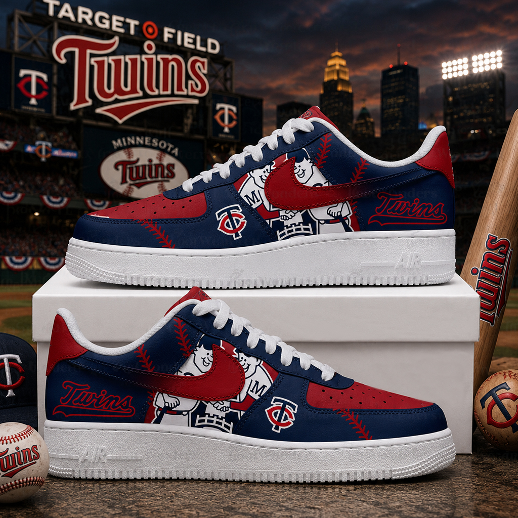 Minnesota Twins Major League Baseball Version 2026 Graphic Air Force 1 Shoes Sneakers for Baseball Fans 4 Minnesota Twins Major League Baseball Version 2026 Graphic Air Force 1 Shoes Sneakers for Baseball Fans