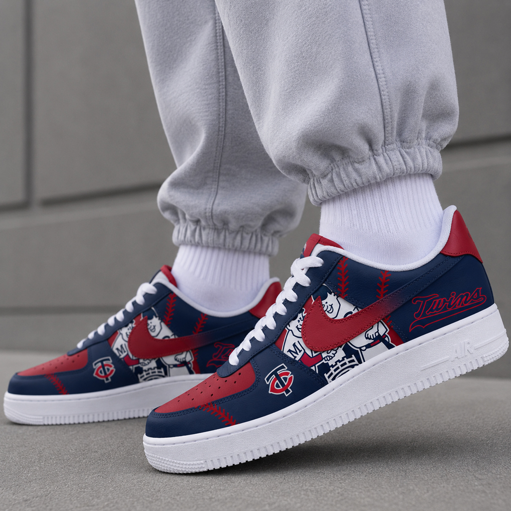 Minnesota Twins Major League Baseball Version 2026 Graphic Air Force 1 Shoes Sneakers for Baseball Fans 5 Minnesota Twins Major League Baseball Version 2026 Graphic Air Force 1 Shoes Sneakers for Baseball Fans