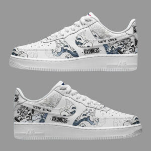 New York Yankees Baseball x One Piece Gear 5 Graphic Air Force 1 Shoes Sneakers for Baseball and Anime Fans