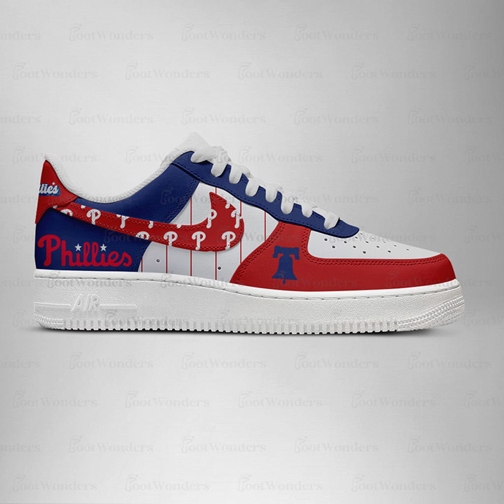 Philadelphia Phillies Major League Baseball Version 2026 Graphic Air Force 1 Shoes Sneakers for Baseball Fans 2 Philadelphia Phillies Major League Baseball Version 2026 Graphic Air Force 1 Shoes Sneakers for Baseball Fans
