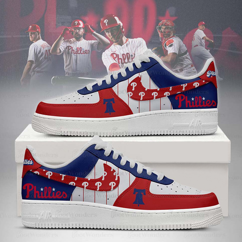 Philadelphia Phillies Major League Baseball Version 2026 Graphic Air Force 1 Shoes Sneakers for Baseball Fans 3 Philadelphia Phillies Major League Baseball Version 2026 Graphic Air Force 1 Shoes Sneakers for Baseball Fans