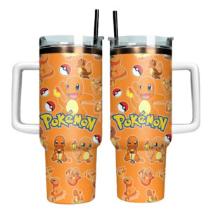 Pokémon Charmander Anime Graphic Tumbler for Anime Fans