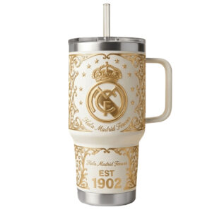 Real Madrid Forever Graphic Tumbler for Soccer Fans