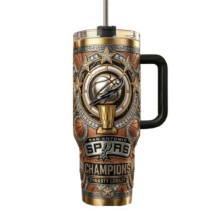 San Antonio Spurs Champions Dynasty Legacy Graphic Tumbler for Basketball Fans